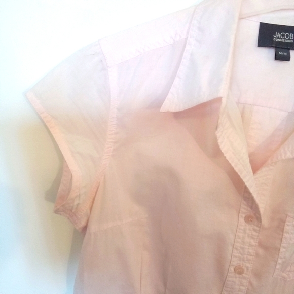 Jacob Connexion Short Sleeve Cotton Button Up Shirt - Picture 7 of 8
